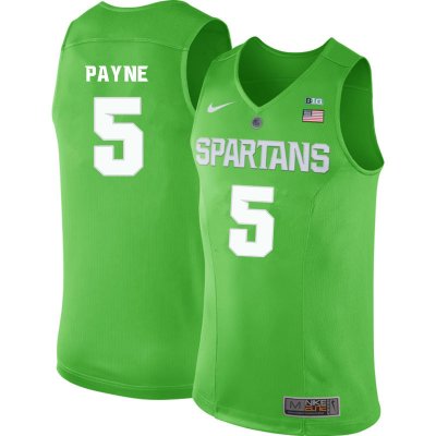 Men Michigan State Spartans NCAA #5 Adreian Payne Green Authentic Nike 2020 Stitched College Basketball Jersey PE32B16LY